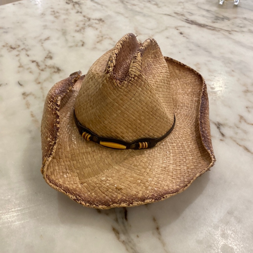 Straw cowboy hat